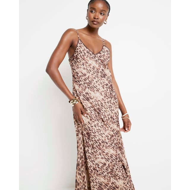 sachin and babi light blue dress River Island Womens Red Fringe Hem Maxi Bodycon Dress