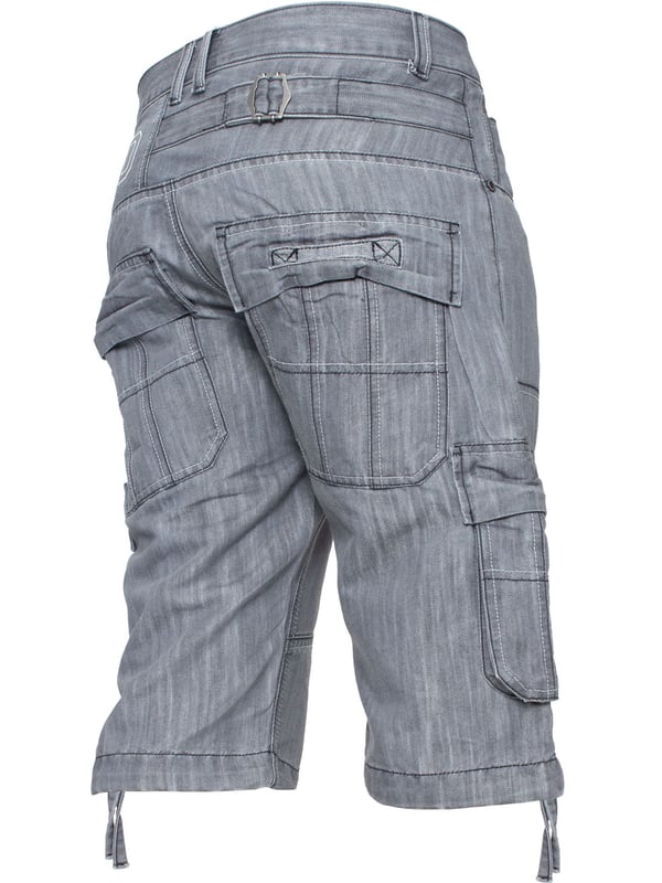 Police denim cargo shorts new arrivals
