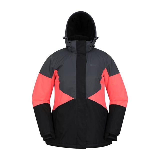 Material: 100% Polyester. Filling: Microfibre. Design: Colour Block, Logo. Fabric Technology: DWR Finish, Isotherm, Snowproof, Thermal Tested -30c. Cuff: Adjustable, Touch Fastening Tab. Neckline: Hooded. Insulated, Snowskirt. Sleeve-Type: Long-Sleeved. Hood Features: Grown On Hood, Toggle Adjuster. Pockets: 2 Side Pockets, Zip. Fastening: Full Zip, Stormflap.