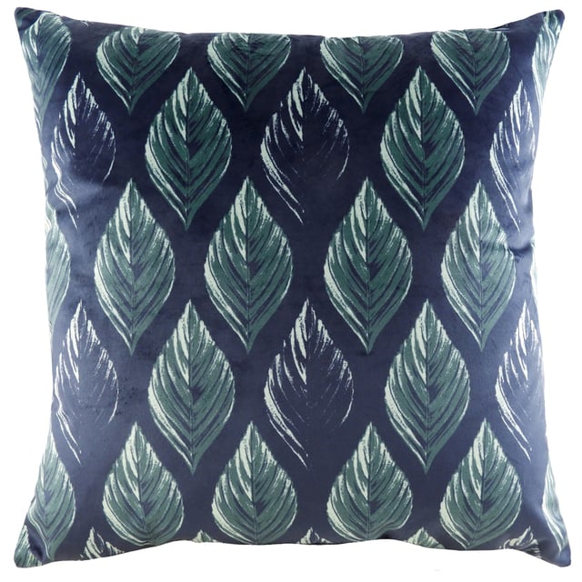 Add touch of luxe to your interior with this, rich coloured and tonal botanic printed design. This cushion will sit perfect on any sofa or bed and the soft Faux-velvet finish will instantly add luxury to any type of décor.