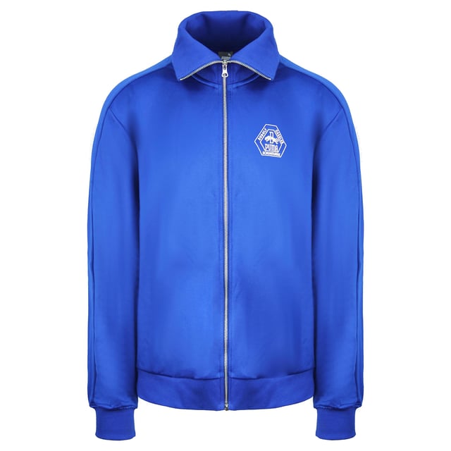 Puma x Rhugi Rudolf Dassler Logo Zip Up Blue Mens Track Jacket 532576 02