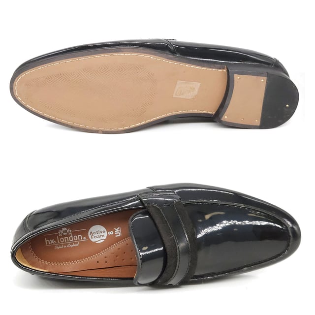 Perfect for pairing with your favourite tailoring, the Croydon Loafers are a formal slip on shoe in a statement patent leather, designed to add sophistication to every event.