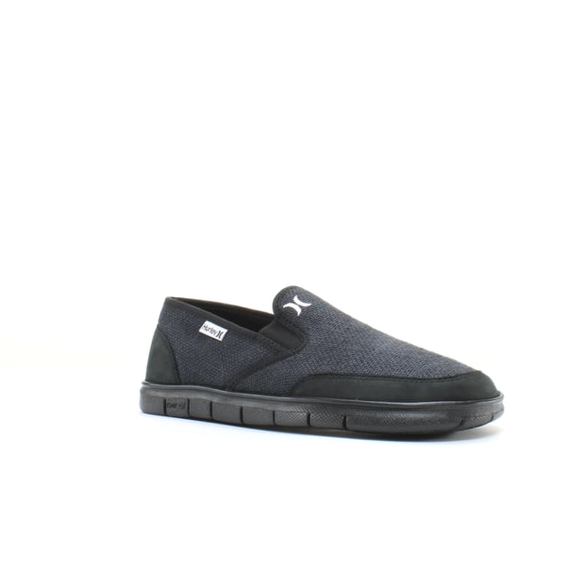 Hurley Movement Black Textile Slip On Unisex Plimsolls 10371HUR