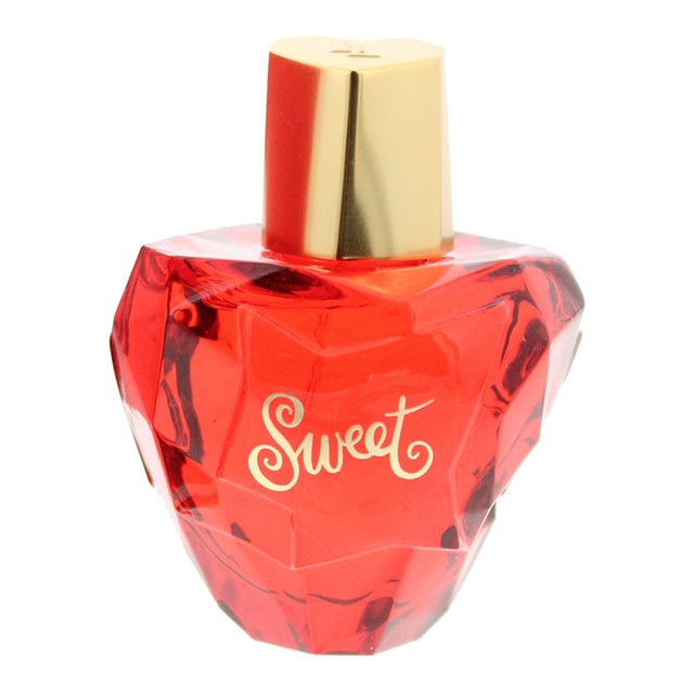 Sweet by Lolita Lempicka is a floral fruity gourmand fragrance for women. Top notes are sour cherry and sugar. Middle notes are iris, angelica and cacao. Base notes are musk and cashmere wood. Sweet was launched in 2014.