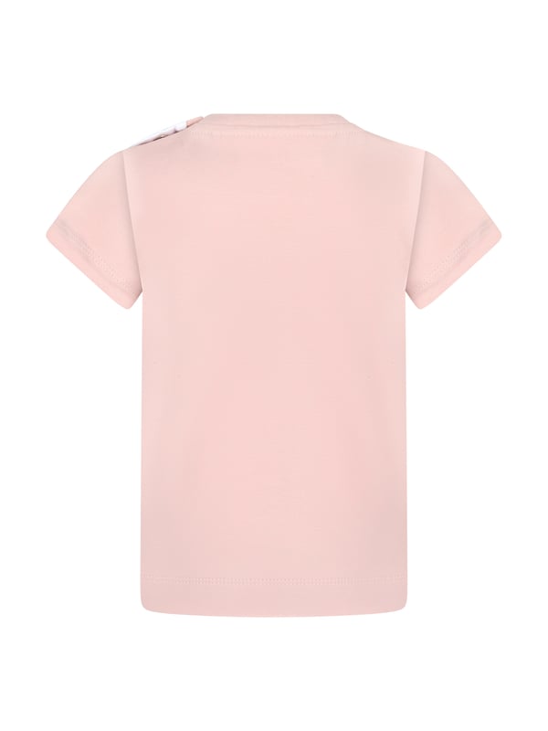 Curate a stylish wardrobe for your little lady with this fun tee from Molo. Made from cotton-rich jersey with elastane for a comfortable fit, it has short-sleeves, a round neckline and press-studs at the shoulder for easy changing. Finished with a lovely ice cream print and little mouse on macaroons!