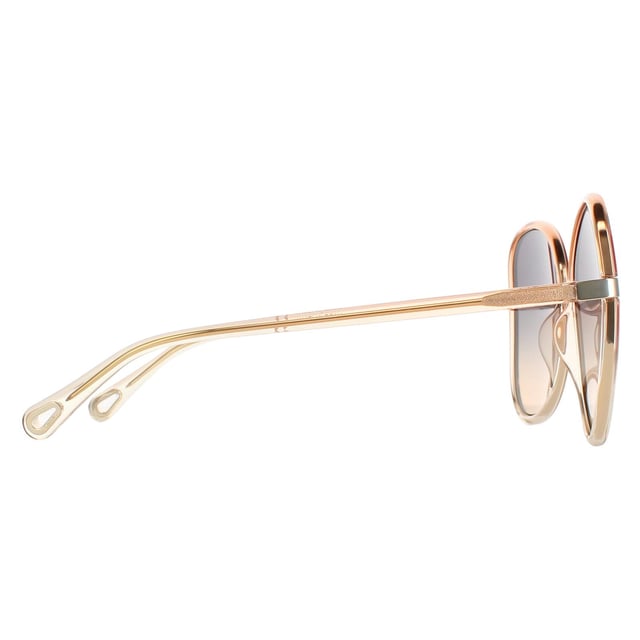 Las gafas de sol Chloe Butterfly Ladies Orange Crystal Blue Gradient Ch0030s Franky son un elegante estilo mariposa fabricado en acetato ligero. El logotipo de Chloe luce en las finas patillas para garantizar la autenticidad de la marca.