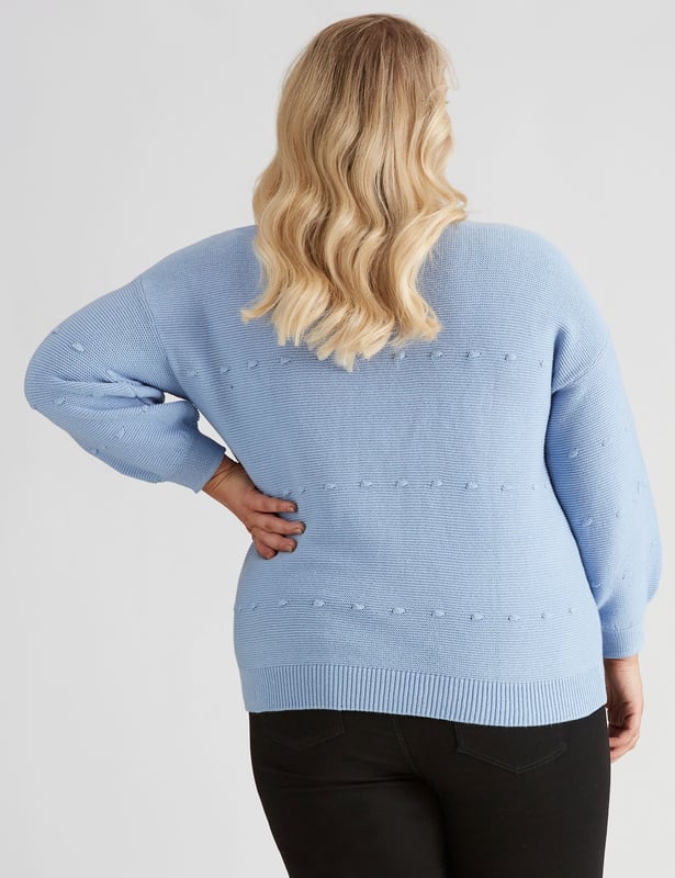 Womens Autograph Knitwear Long Sleeve Textured Cotton Jumper