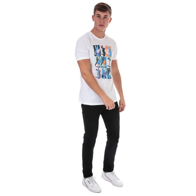 Mens Ben Sherman Warhol Print T-Shirt in white.<BR><BR>- Large printed design to the front.<BR>- Printed script Ben Sherman logo to the front.<BR>- Crew neck.<BR>- Short sleeves.<BR>- 100% Cotton. Machine washable.<BR>- Ref: 62828010