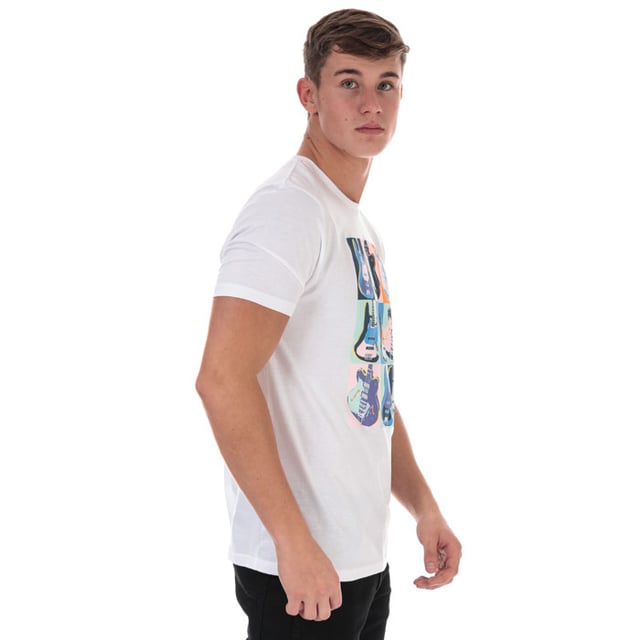Mens Ben Sherman Warhol Print T-Shirt in white.<BR><BR>- Large printed design to the front.<BR>- Printed script Ben Sherman logo to the front.<BR>- Crew neck.<BR>- Short sleeves.<BR>- 100% Cotton. Machine washable.<BR>- Ref: 62828010