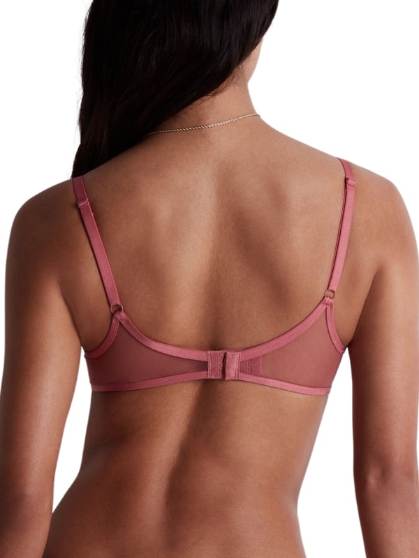 Aubade Feeling Myself Half Cup Bra. Half Cup underwired bra with nonpadded cups, delicate lace embroidery and matching briefs avaible. This item is recommended as hand wash only.