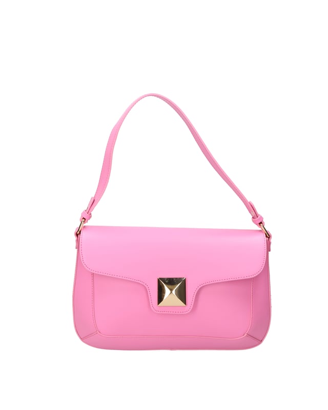 Bolso bandolera para mujer. El cierre es con botón magnético. Los bolsillos internos son uno con cremallera. Los bolsillos externos están ausentes. La bandolera es ajustable y extraíble en piel. El mango es de piel. Hay un compartimento interno. El material exterior es piel auténtica arrugada. Internamente está forrado en tejido 70% algodón - 30% poliéster. Medidas: 31x19x5 cm. Hecho en Italia