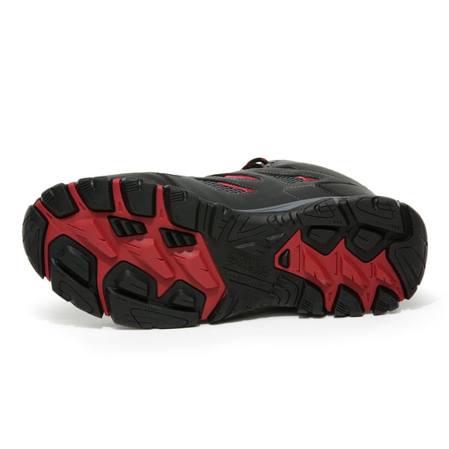 Regatta Mens IEP Mid Hiking Boots (Traffic Black/Rio Red)