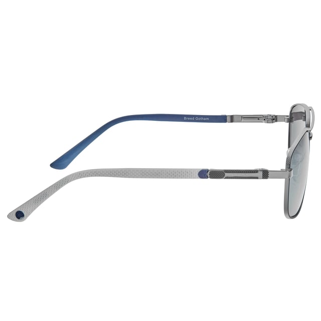 High-Quality Stainless Steel Frame; Multi-Layer TAC Polarized Lenses; Eliminates 100% of UVA/UVB Harmful Blue Light and Glare; Lightweight Cupronickel Arms; Standard Stainless Steel Hinges; Adjustable Nosepads for a Comfortable Secure Fit; Scratch and Impact Resistant;