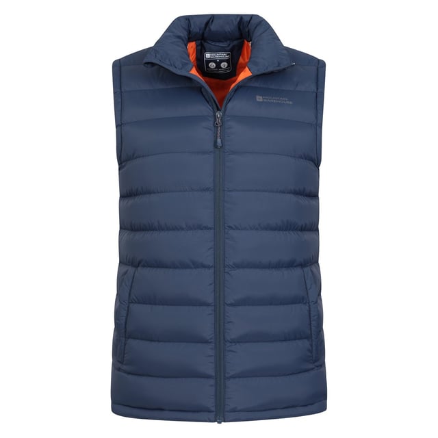 Schale: Nylon. Füllung: Mikrofaser. Design: Logo. Gewebe-Technologie: DWR-Ausrüstung, Isolierung, Isotherm, wasserabweisend. Ausschnitt: Hoher Halsausschnitt. Ärmel-Typ: Ärmellos. Taschen: 2 Seitentaschen. Verschluss: Durchgehender Reißverschluss.