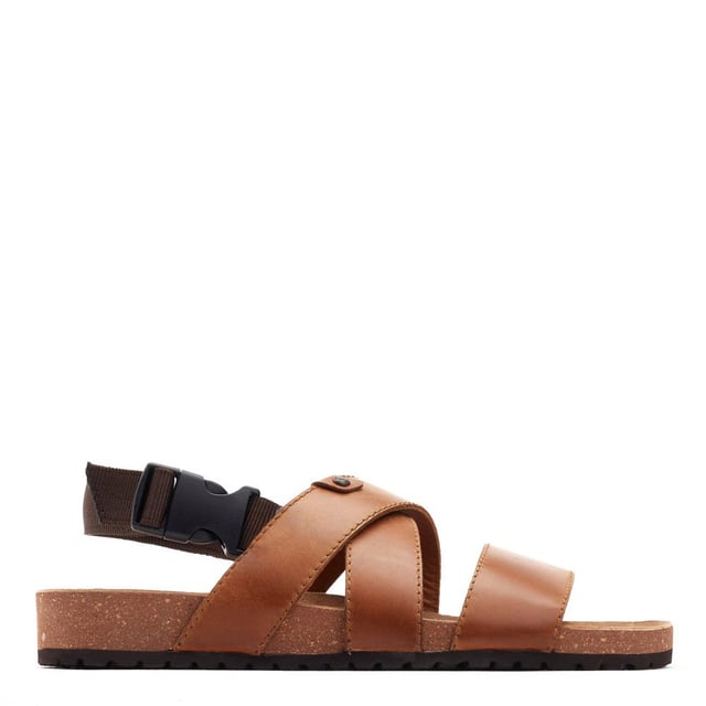 Base London Holkham Pull Up Tan Sandals