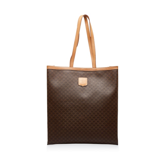 Vintage Celine Macadam Tote Brown