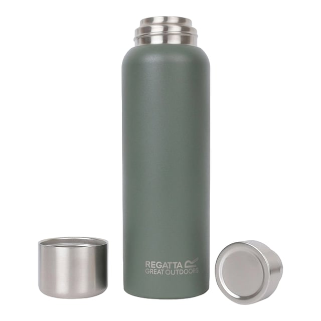 Material: Stainless Steel. Durable. Double-Walled, Hot Up To 6 Hours, Keeps Drinks Cold For 12 Hours, Leakproof, Non-Slip Base, Rubber Base, Screw Top Lid, Thermal, Vacuum Insulated, Wide Mouth. Design: Logo. Capacity: 750ml.