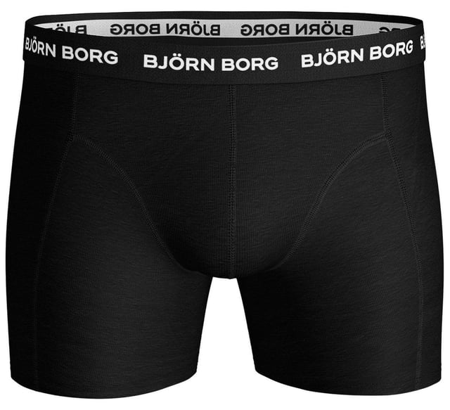 Retrobroek in praktische verpakking van 5 stuks, nauwsluitend, met stretch en tailleband met logo.