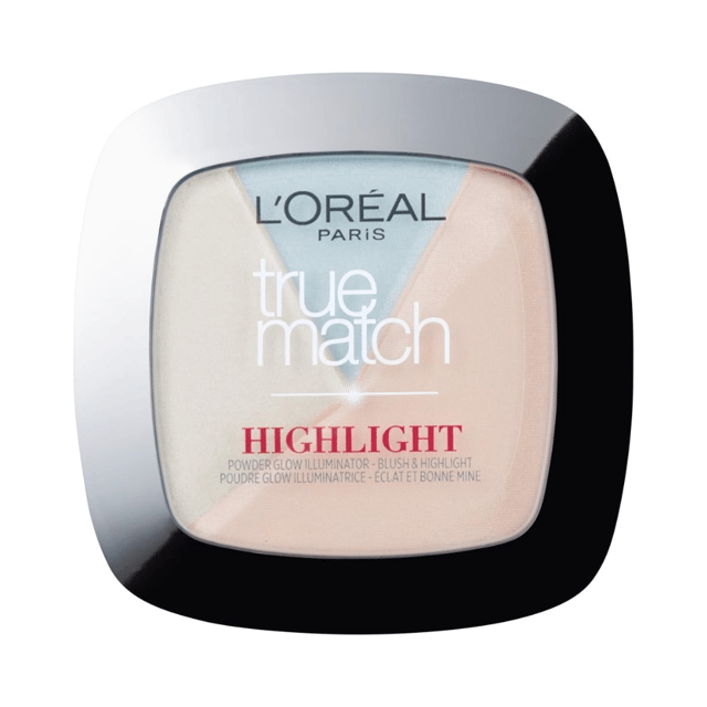 The True Match Powder Glow Illuminating Highlighter blends seamlessly onto skin, the ultra-fine pressed powder combines three complementary shades to create an expertly sculpted complexion. In a compact with a built-in mirror and brush applicator. Apply damp for more intense colour.
