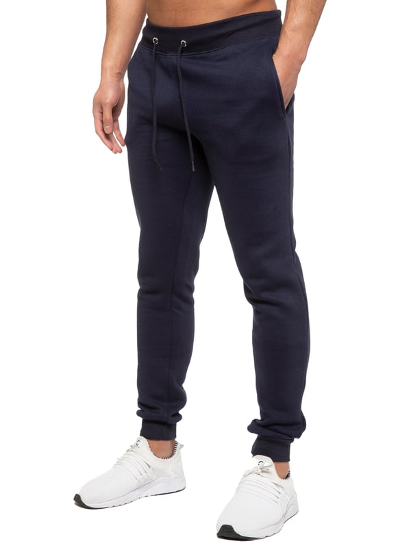 Conjunto de chándal Kruze Mens. Sudadera y Joggers con 2 bolsillos laterales, cordón, cintura acanalada y puños. Cómodo y elegante. Forro interior del forro polar cepillado. Mezcla de algodón para una calidad superior. Cuello redondo, mangas largas. Disponible en colores negro, gris y marino. 52% algodón, 48% poliéster. Lavable a máquina.