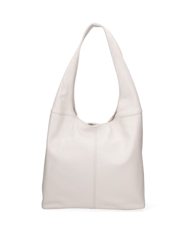 Bolso tipo cartera para mujer. El cierre es con cremallera. Los bolsillos internos son dos con cremallera y dos abiertos. Los bolsillos externos están ausentes. Falta la correa para el hombro. El mango es de piel. Hay dos compartimentos internos. El material exterior es piel auténtica tipo dólar. Internamente está forrado en tejido 70% algodón - 30% poliéster. Medidas: 39x55x13 cm. Hecho en Italia