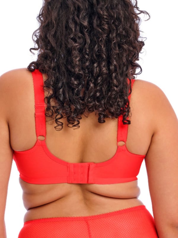 Elomi Charley Underwired Plunge Bra. With a low centre front, three section cup and embroidered non-stretch top cup. Product is made of 82% Nylon/Polyamide, 18% Elastane and is hand-wash only.