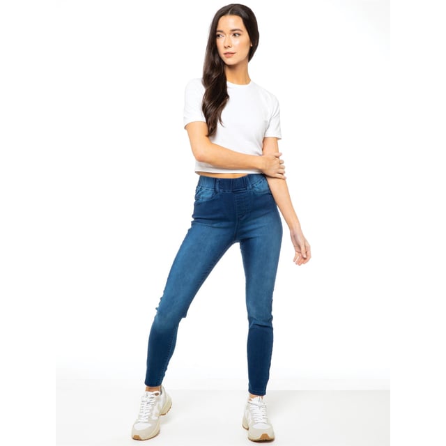 Enzo Womens Skinny Jeggings. Made from premium stretch material fabric for a comfort fit and unrestricted movement. Featuring 2 Back Pockets Belt Loops And Elasticated Waist For Comfort. Ideal for Casual Or Workwear