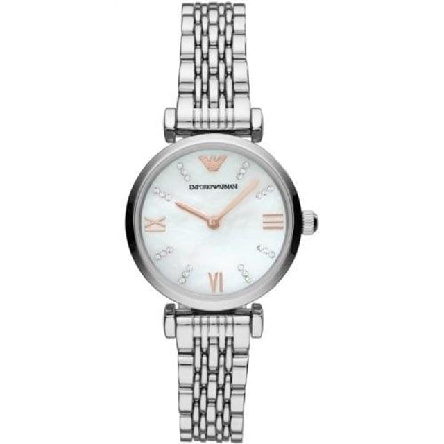 If you are looking for elegance this is the watch for you. A classic stainless-steel bracelet with a polished finish, Mother of pearl dial with rose gold hands set inside Mineral crystal glass and stainless-steel case. This watch is up to 30m water resistance Powered by a quartz movement, 28mm width