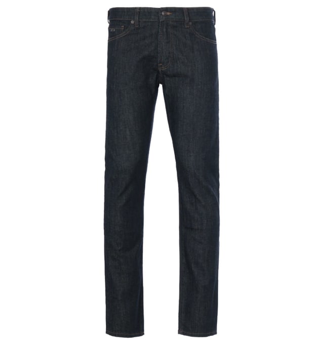 Refresh your jeans collection with premium jeans from BOSS. The Maine jeans boast a classic five-pocket design, cut to a regular fit with a straight leg. Crafted from super stretch denim that offers increased elasticity and shape retention. This version has been treated with a deep indigo dye wash for authentic appeal. Finished with subtle BOSS branding and leather branded jacron for a signature touch. Regular Fit Straight Leg, Stretch Cotton Denim, Belt Looped Waist, Five Pocket Design, Zip Button Fly Fastening, Deep Indigo Dye Wash, BOSS Branding. Style & Fit:Regular Fit, Fits True to Size. Composition & Care:98% Cotton, 2% Elastane, Machine Wash.