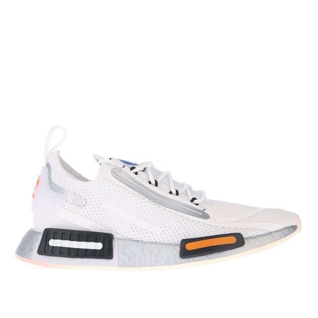 Herren adidas Originals NMD_R1 Spectoo Turnschuhe in Weiß Schwarz adidas Originals NMD_R1 Spectoo Herren-Turnschuhe in weiß schwarz.- Obermaterial aus Textil.- Schnürverschluss.- Dehnbares, sockenähnliches Tragegefühl. - Textgrafiken und eine durchsichtige Seite.- Boost-Zwischensohle.- Gummi-Außensohle.- Textil-Obermaterial Textilfutter Synthetische Sohle.- Ref.: FX6818