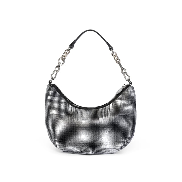 Minibolso de lentejuelas Juicy Couture - Rock y glamour para tus salidas nocturnas
Deléitate con la reluciente elegancia del mini bolso bandolera de lentejuelas Juicy Couture. Perfecto para ocasiones especiales, este accesorio combina estilo rock y glamour, añadiendo un toque de brillo a cualquier look. Con una correa de cadena plateada y adornado con el icónico logo de lentejuelas, es el aliado perfecto para brillar en cualquier evento.
Dimensiones: A24,5 x A7 x P16 cm