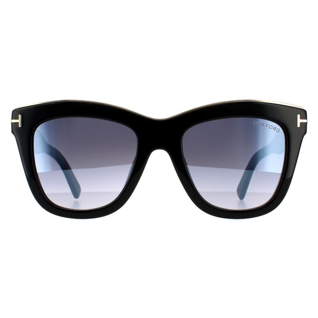 Tom Ford Square Womens Black Grey Gradient   Julie FT0685 are a classic wayfarer style crafted from lightweight acetate. The metal signature T logo that is the iconic look from Tom Ford appears on the temples for authenticity