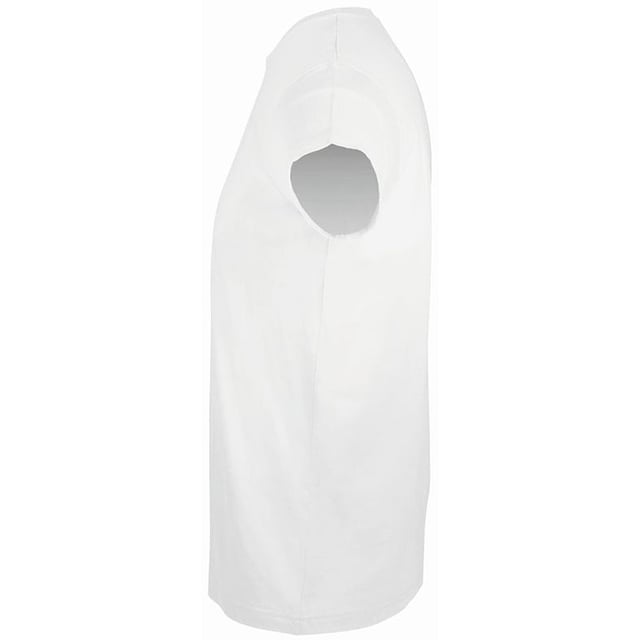 Fitted cut. Taped back neck. Rib neckline. Twin needle stitching. Fabric weight: 150 gsm. Material: 100% Ringspun Semi-Combed Cotton. Chest (to fit inches): XS (35/36), S(36/38), M(38/40), L(41/42), XL(43/44), XXL(45/47). Note: not all t-shirts are 100% cotton. Grey marl: 85% cotton/15% viscose. Charcoal marl, heather oxblood, heather denim and heather khaki: 60% cotton/40% polyester.