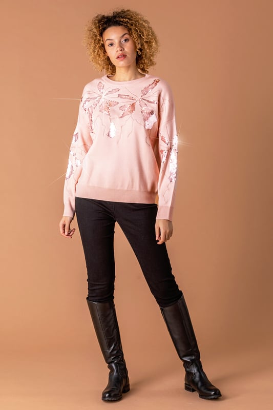 Sequin embellished jumper discount