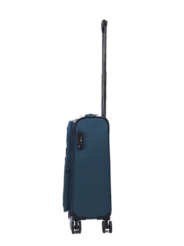 Maak kennis met onze lichtgewicht blauwgroen koffers. Waar stijl en functionaliteit samenkomen in een premiumpakket. Deze koffers zijn gemaakt om uit te blinken in de reiswereld en behoren tot de lichtste in hun klasse, terwijl ze opmerkelijke functionaliteit bieden. Deze tassen zijn gemaakt van ultrasterk Jacquard nylon 900D-materiaal, hebben robuuste fittingen en deskundig vakmanschap en combineren duurzaamheid met elegantie. Ontwerpkenmerken: Premium jacquard nylon 900D-materiaal voor aantrekkelijke sterkte. Zelfsluitende telescopische handgreep en ritssluiting voor meer gemak. Soepele 360 ​​dubbele spinners met 8 wielen voor moeiteloze mobiliteit. Uitbreidbare functie (exclusief cabinegrootte) voor veelzijdige verpakking. Veilig geïntegreerd TSA 3-cijferig cijferslot voor gemoedsrust. Ontdek binnenin een volledig gevoerd interieur met hoogwaardig polyester, verstelbare inpakriemen en een zak met ritssluiting rondom voor georganiseerde opslag. Omdat er voor elke maat een uittrekbaar adreslabel wordt meegeleverd, wordt het identificeren van uw tas moeiteloos. Verkrijgbaar in 3 maten Cabin, medium en large. Deze koffers voldoen aan elke reisbehoefte, van korte uitjes tot langere vakanties. Kleine cabine 20"| 55x37x20cm, 35L, 2,7KG, medium check-in 24"| 67x44x25cm,65L,3,1KG, Large Check-in 28"|77x48x31cm,95L,3,8 KG Opmerking: Selecteer de gewenste maat. Maten worden afzonderlijk verkocht, niet in sets.