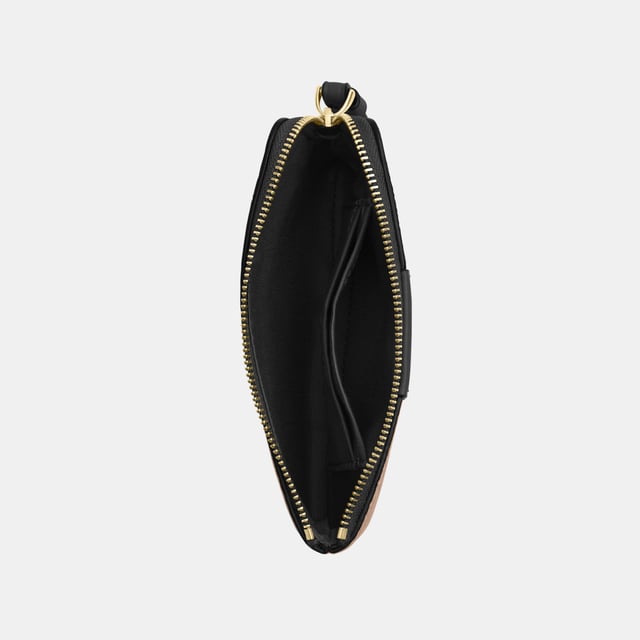 Corner Zip in Signature Canvas with Leather Stripe, Two credit card slots,  Length: 16.00 cm,  Width: 1.50 cm,  Height: 10.00 cm