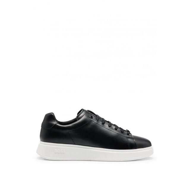 Polished-leather trainers by BOSS, made in Portugal and featuring a lace-up closure and branded rubber sole.
LacesFully linedPackaging: Box
100% Cow skin, 100% Polyester, Sole: 100% Rubber, Upper material: 100% Cow skin, Innersole: 100% Goat leather
&nbsp;
50497887
&nbsp;
&nbsp;