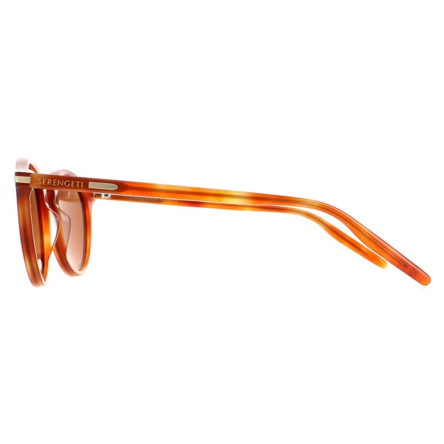 Serengeti Round Unisex Shiny Caramel Mineral Polarized Drivers Raffaele Raffaele haben das coole Retro-Gefühl mit der runden Pantos Form und Schlüsselloch Brücke Design. Serengeti's fantastische Mineralglas photochromen Gläser sind die perfekte Ergänzung