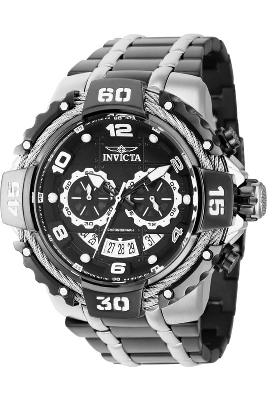 Invicta Bolt Orologio Uomo 52 Mm, Acciaio Inossidabile, Quadrante Blu, Movimento Quarzo, Impermeabile 10 Bar - 4