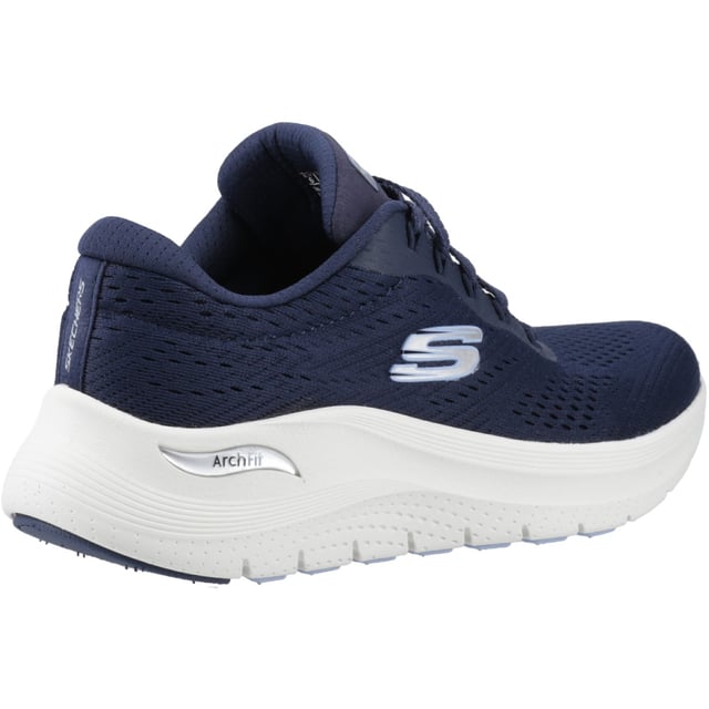 All-day comfort and support combine in Skechers Arch Fit 2.0 - Big League. This lace-up vegan design features an engineered mesh upper with a removable Arch Fit insole and a cushioned midsole.