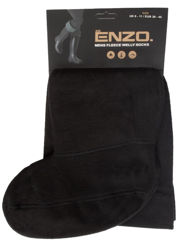 Heren Fleece Wellie Sokken UK 6-11, Warme Wellington Laarzen Voering Voor Betere Bescherming Bij Buitenavonturen. Fleece materiaal voor extra warmte en comfort. Ideaal om over normale sokken te dragen