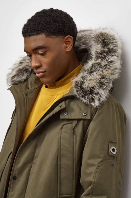 Carnaby Long Length Faux Fur Parka