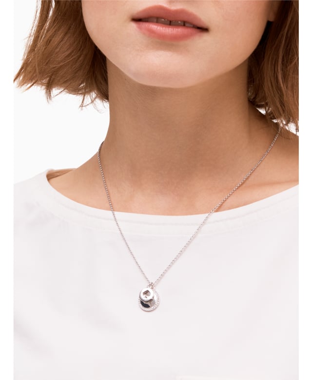 Pave Charm Pendant, Length 17"+3",  Length: 43.00 Cm