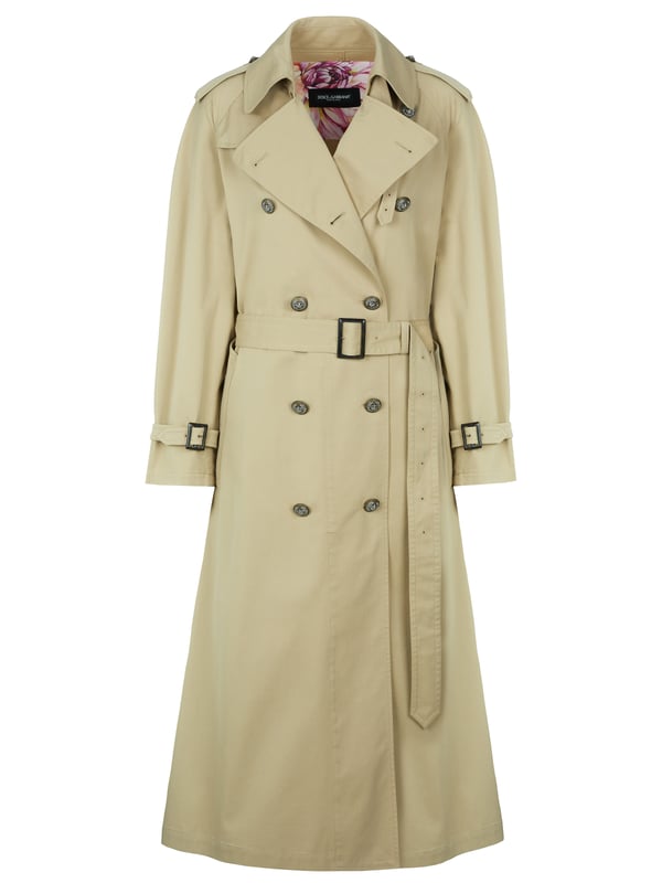 97% katoen, 3% elastaan; Dolce & Gabbana-jas; Model: F0Z66T FUFJ9 08; Hoogwaardige afwerking; Zacht katoen, stretch; reverskraag met gesp; Pak met dubbele rij knopen en 8 knopen; stormflap; manchetband met gesp; Riem met gesp; Twee zijzakken; loopspleet; Dolce & Gabbana-logodetails