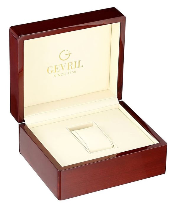 Gevril Men s Vanderbilt Swiss Automatic Silver Black Dial Genuine