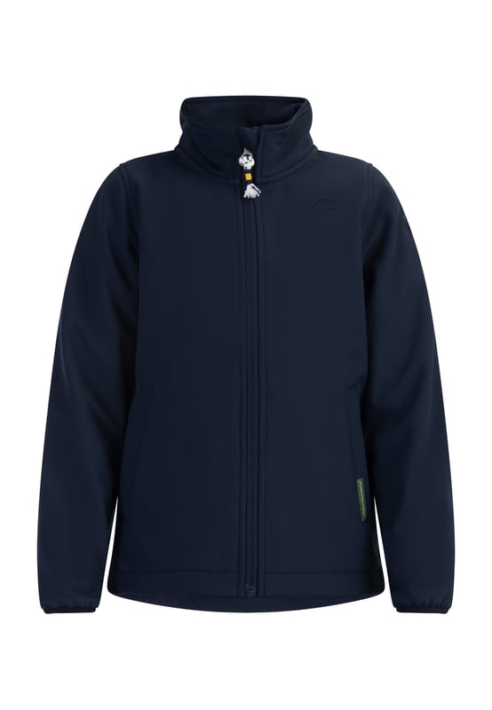 Ihre Kinder werden sie lieben. Diese Softshelljacken von Schmuddelwedda sind angenehm weich, elastisch und leicht. Die Innenseite besteht aus einem weichen Micro-Fleece, wodurch die Wärme konstant gehalten wird. Dank einer beschichteten Außenseite ist sie außerdem wasser- und winddicht. Mit ihrem elastischen Bündchen und der bewegungsfreundlichen Qualität entsteht ein hoher Tragekomfort, der dafür sorgt, dass die Kids für jedes Outdoor-Abenteuer bestens gerüstet sind.  Softshelljacke