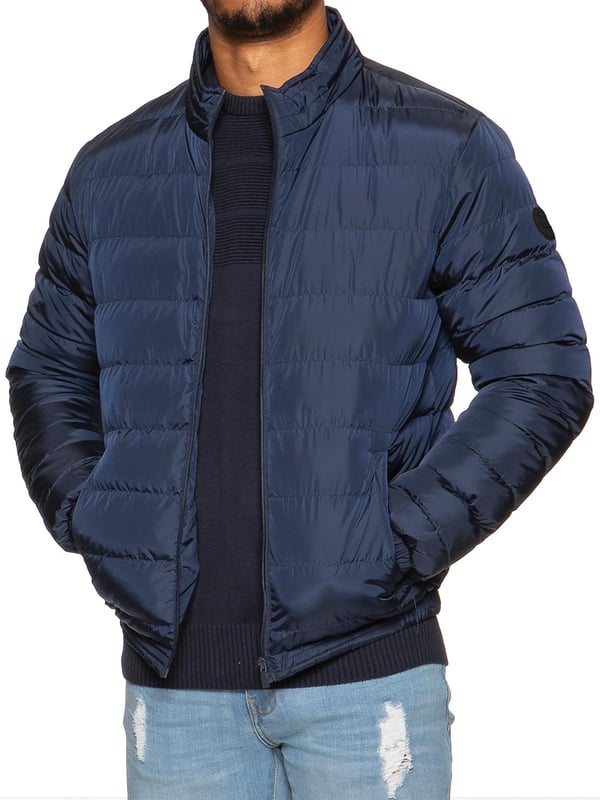 Kruze Mens Quilted Zip Up Jacket