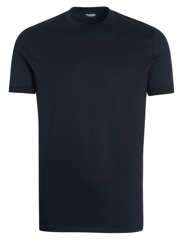 100% algodón; Camiseta/ropa interior Dsquared2;  Modelo: D9X3C2400 999;  Algodón suave;  Cuello redondo, manga corta;  Paquete de 3: 1x blanco 1x gris 1x negro;  Detalles del logotipo de Dsquared2