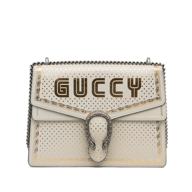 Vintage Gucci x Sega Medium Guccy Dionysus Shoulder Bag White