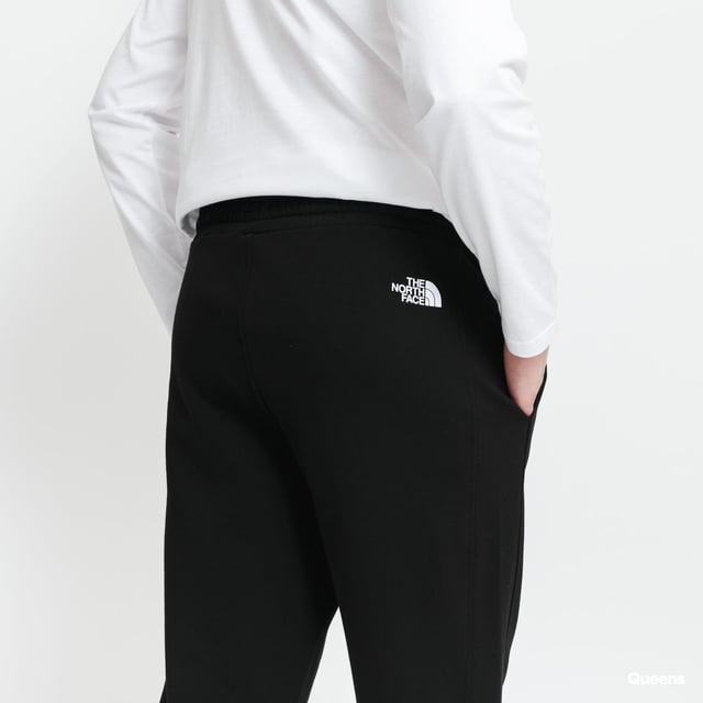 The North Face Mens  M Standard Pants.   
Men’s Black Sweatpants by the the North Face Brand With a Decent White Left Leg Logo.   
Elastic Waist with Drawstring.  
2 Side Hand Pockets, Thigh Logo.     
Model Is Wearing Size M.   
Model Is 186 Cm Tall and Weighs 78 Kg.